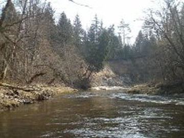 Река Акмяна около деревни Крейвяй