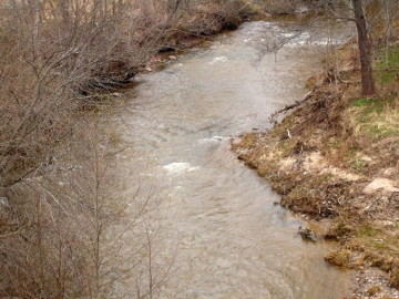 Река Анчя между Скаудвиле и Батакяй