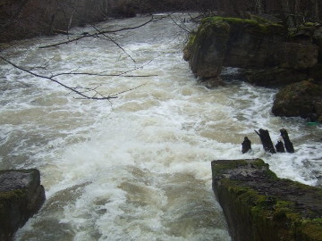 Река Аникшта. Плотина у 5,9 км
