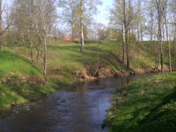 Река Купа в парке г. Купишкис
