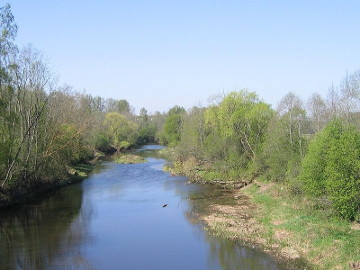 Река Левуо у д. Акмяняй
