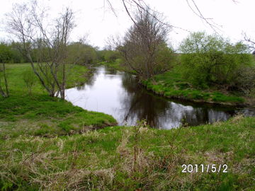 Река Муша у деревни Мишейкяй