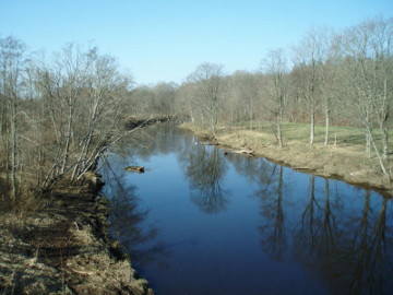 Река Вадакстис у деревни Букнайчяй