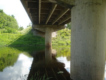 Мост через реку Вадакстис у Эзере