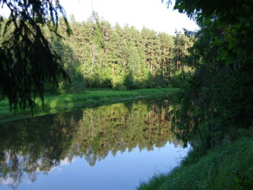 Река Швянтойи у деревни Ветигала